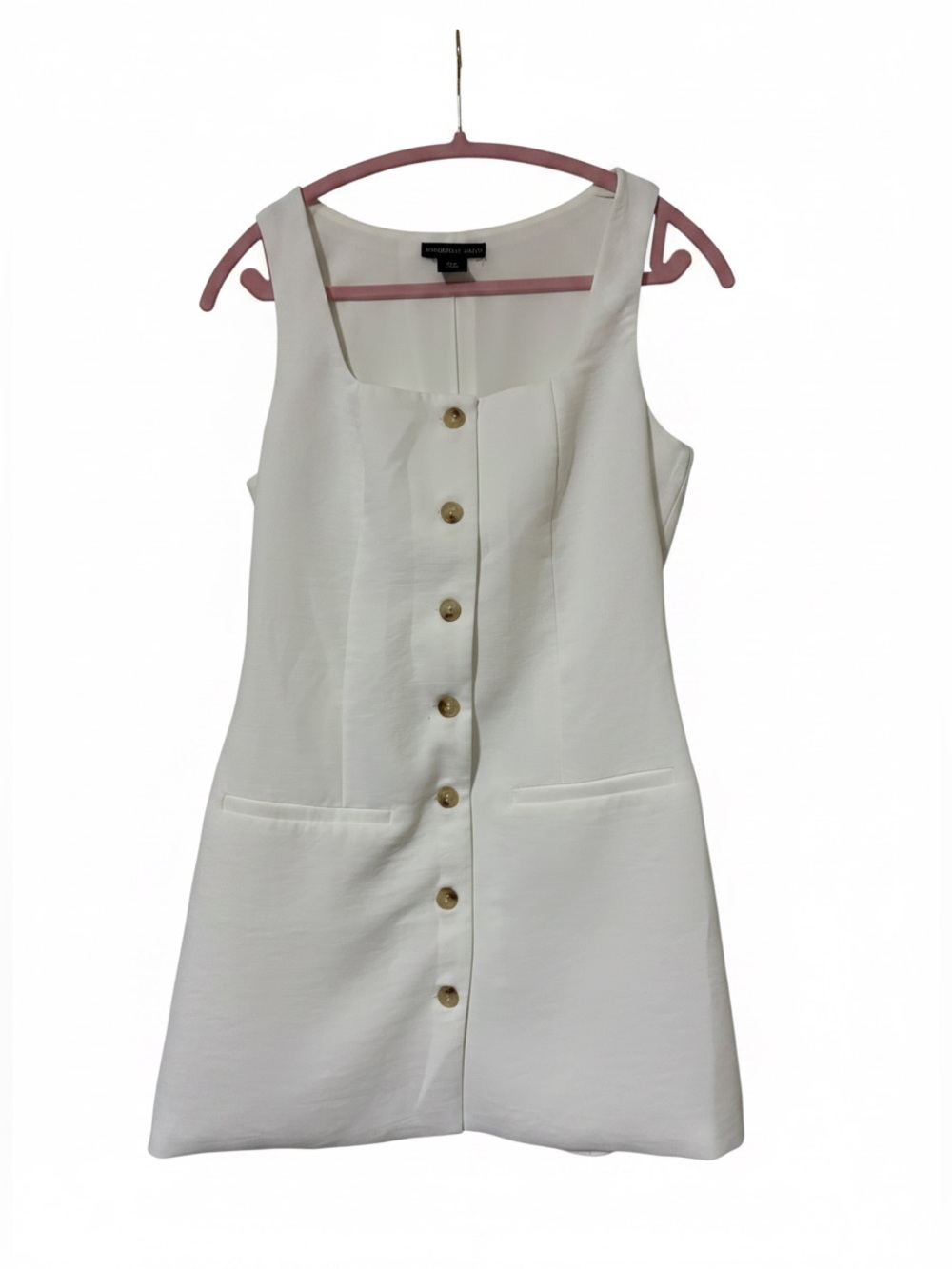 Sincerely Jules White Button-Front Mini Dress